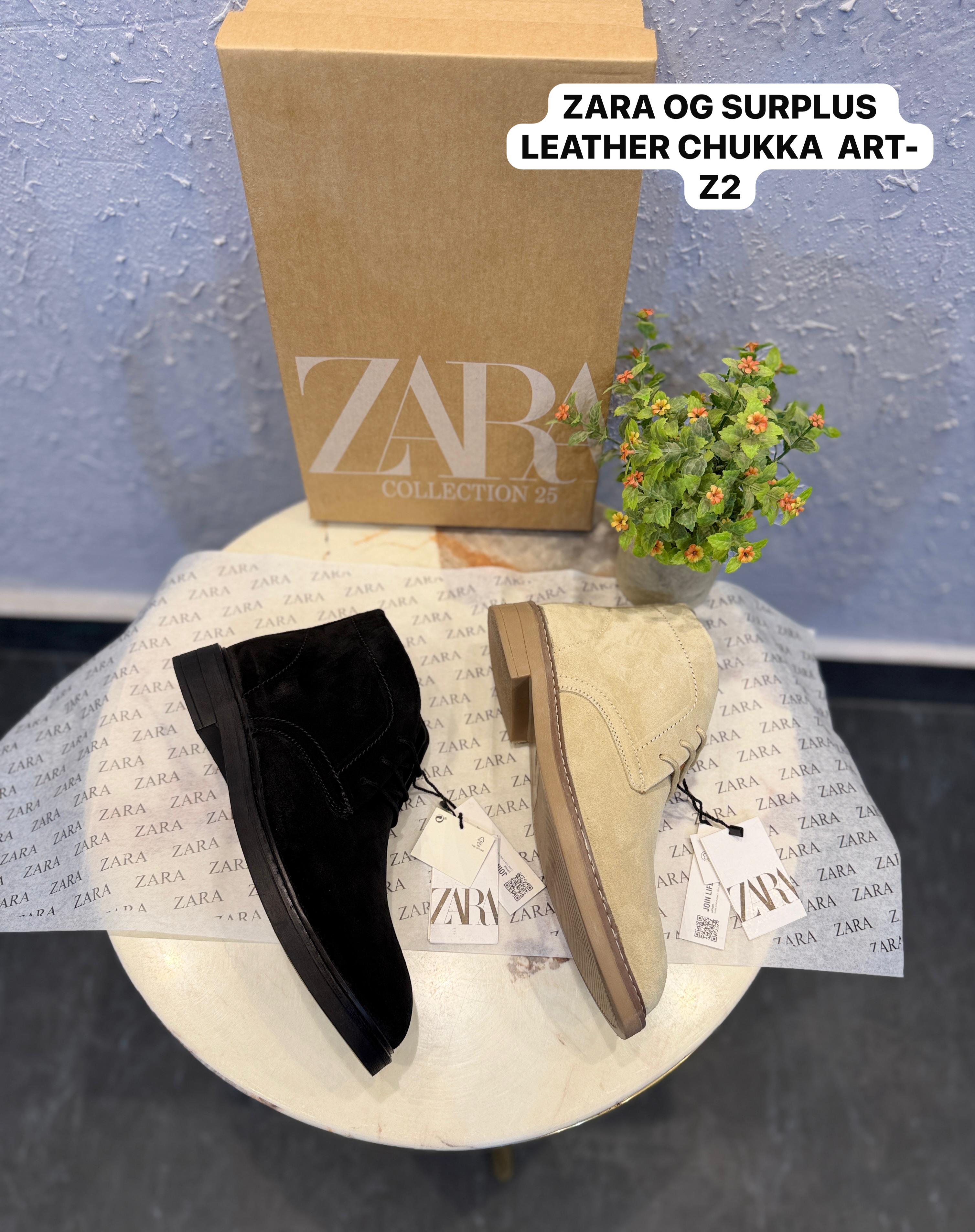 ZARA-SURPLUS CHUKKA BOOTS ART Z-2 🖤