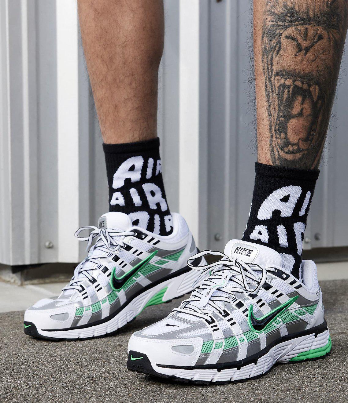 NIKE P-6000 TRAINER METALLIC GREEN