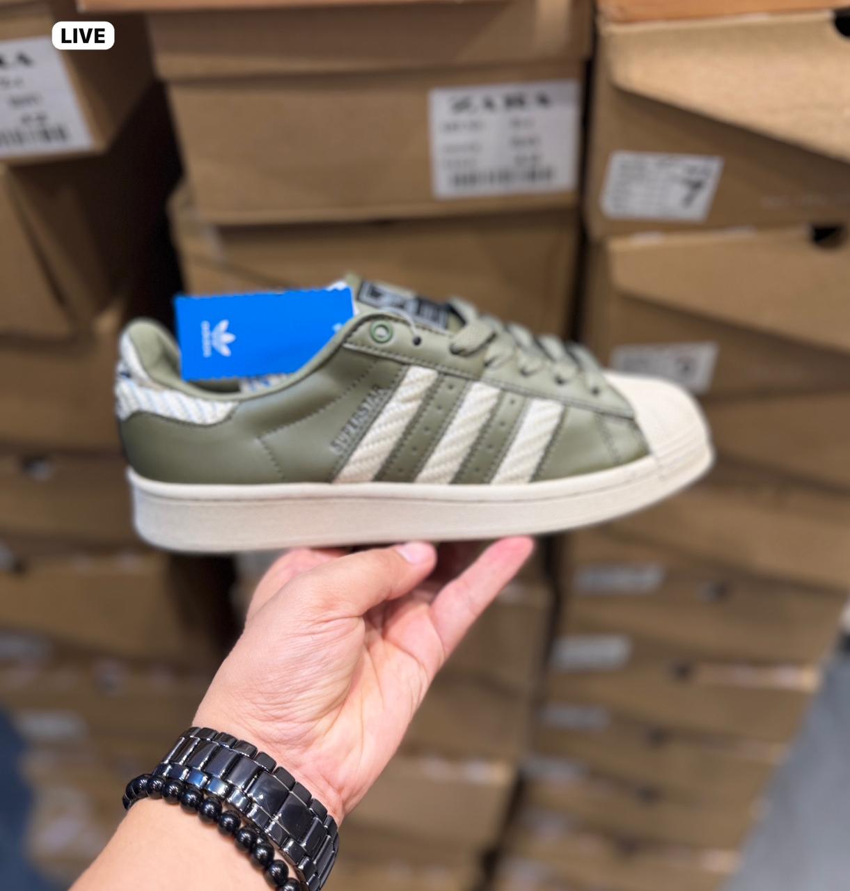 ADIDAS ORIGINALS SUPERSTAR ARMY GREEN 2nd EDTN