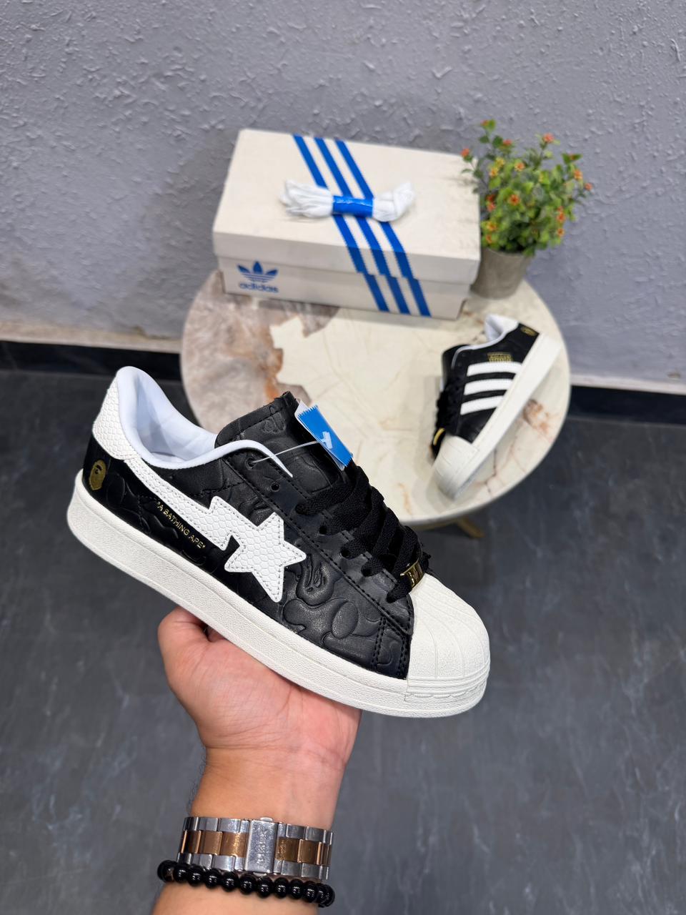 ADIDAS SUPERSTAR BAPE BLACK GIRLS