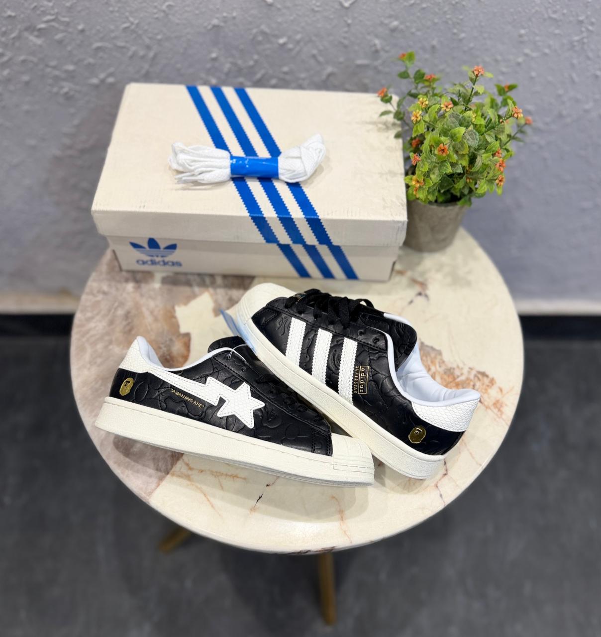 ADIDAS SUPERSTAR BAPE BLACK GIRLS