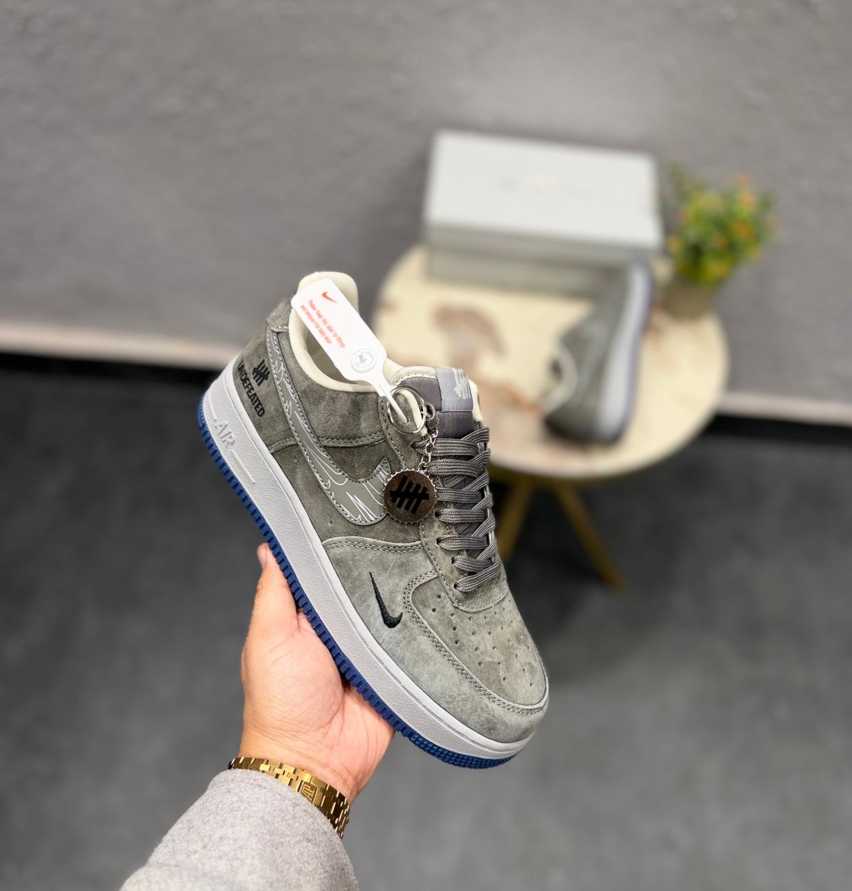 NIKE AIRFORCE CUSTOM UNDEFEATED GREY BLUE KEY CHAIN 2025
