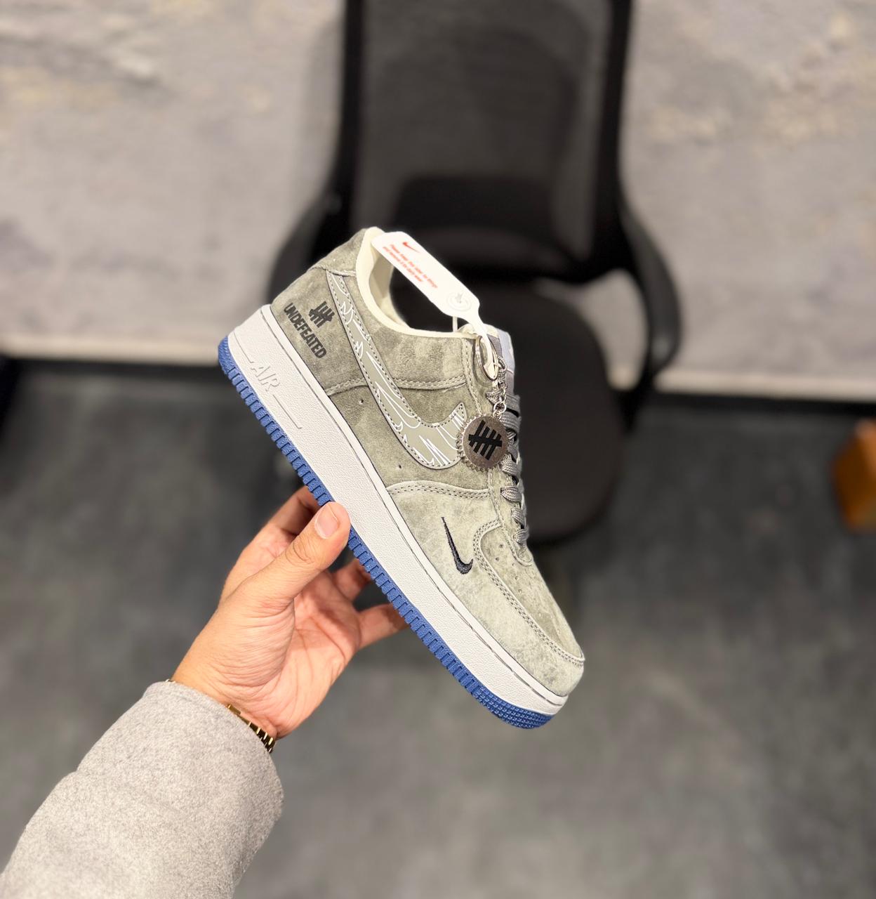 NIKE AIRFORCE CUSTOM UNDEFEATED GREY BLUE KEY CHAIN 2025