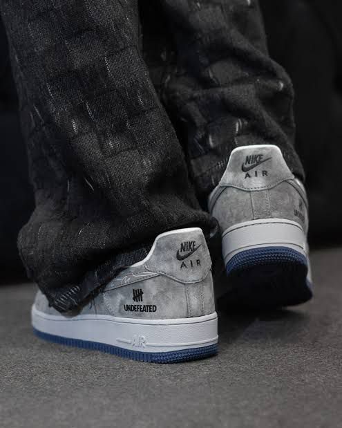 NIKE AIRFORCE CUSTOM UNDEFEATED GREY BLUE KEY CHAIN 2025